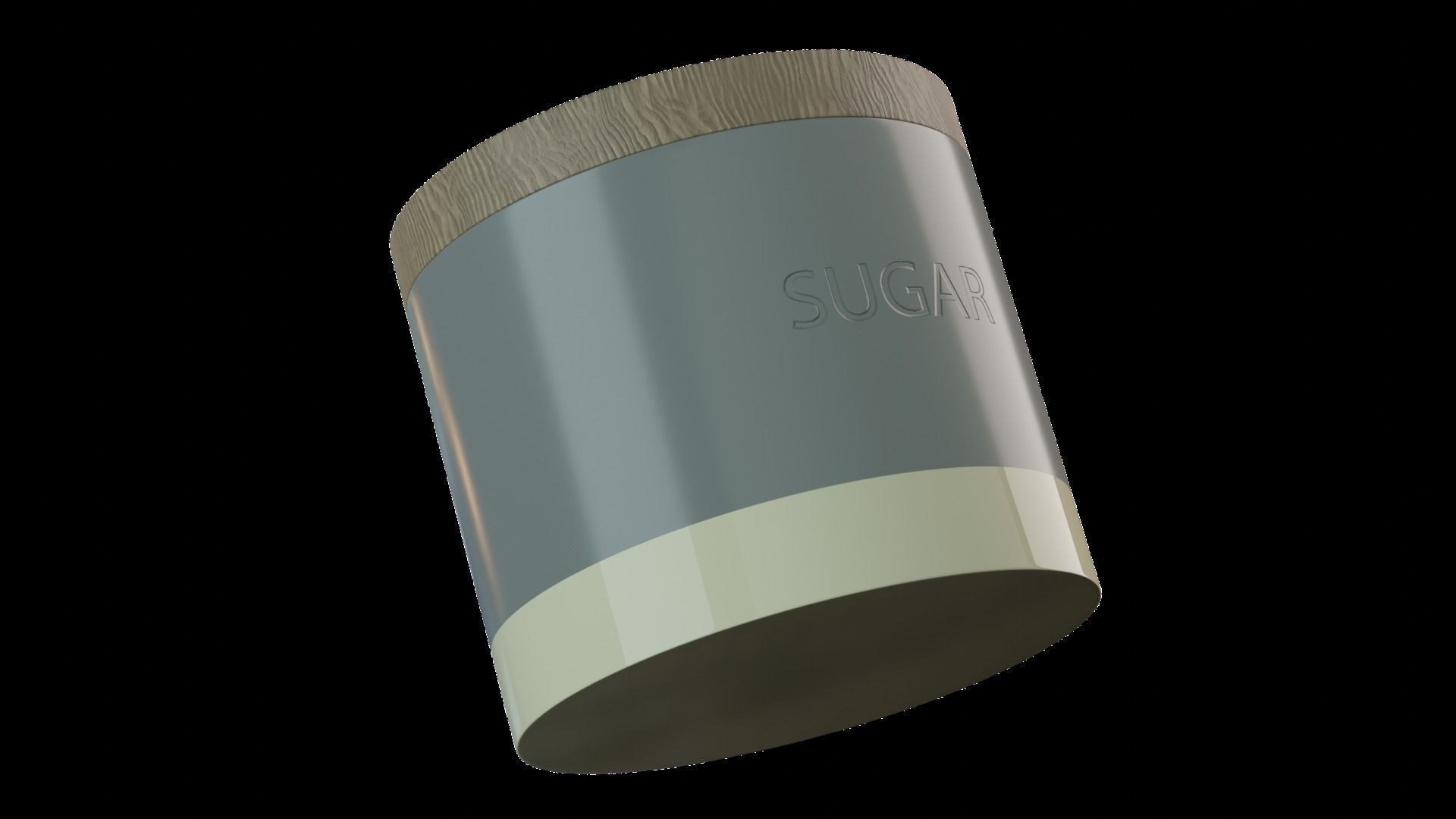 Tea And Coffee Jars Low-poly 3D model_5