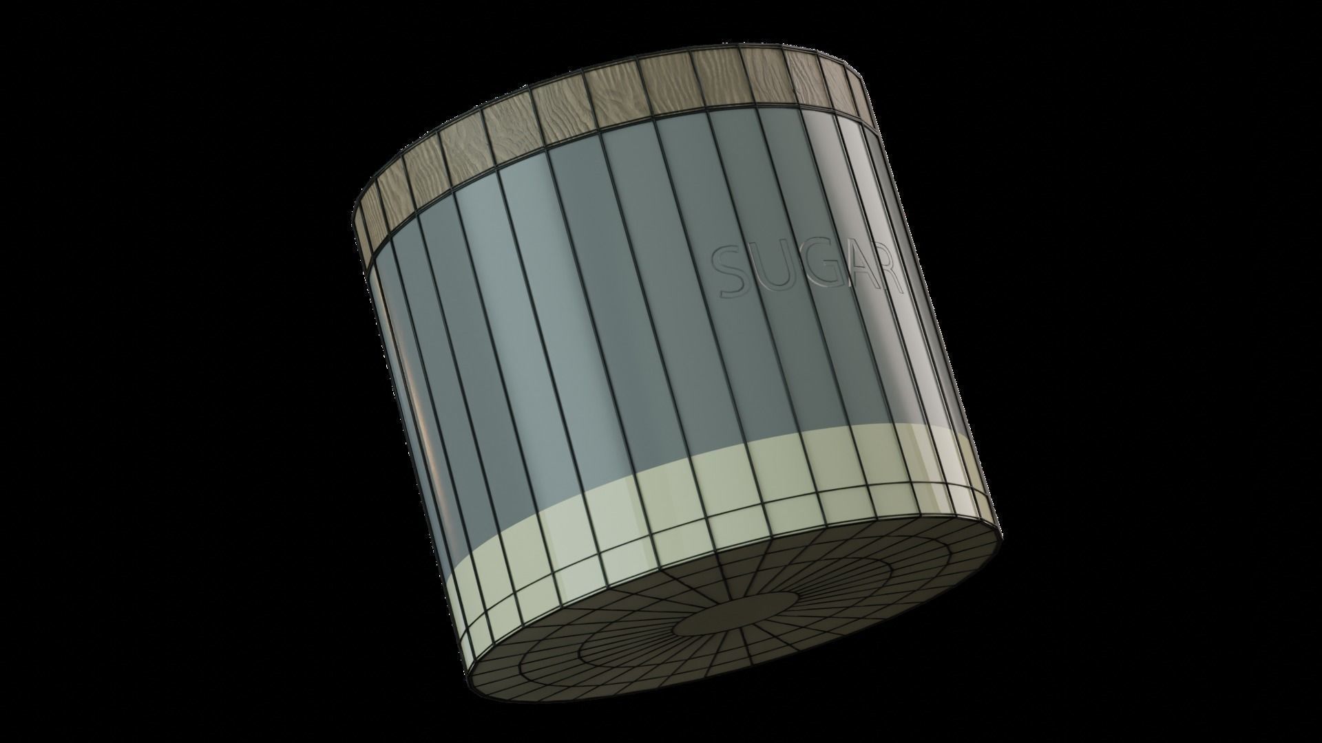 Tea And Coffee Jars Low-poly 3D model_6