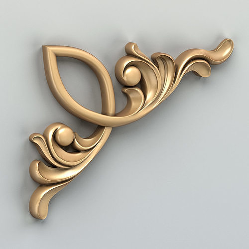 Corner decor 018 Free 3D model