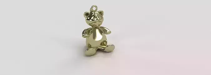 Cute Fun Unique Bear Pendant Jewelry Necklace