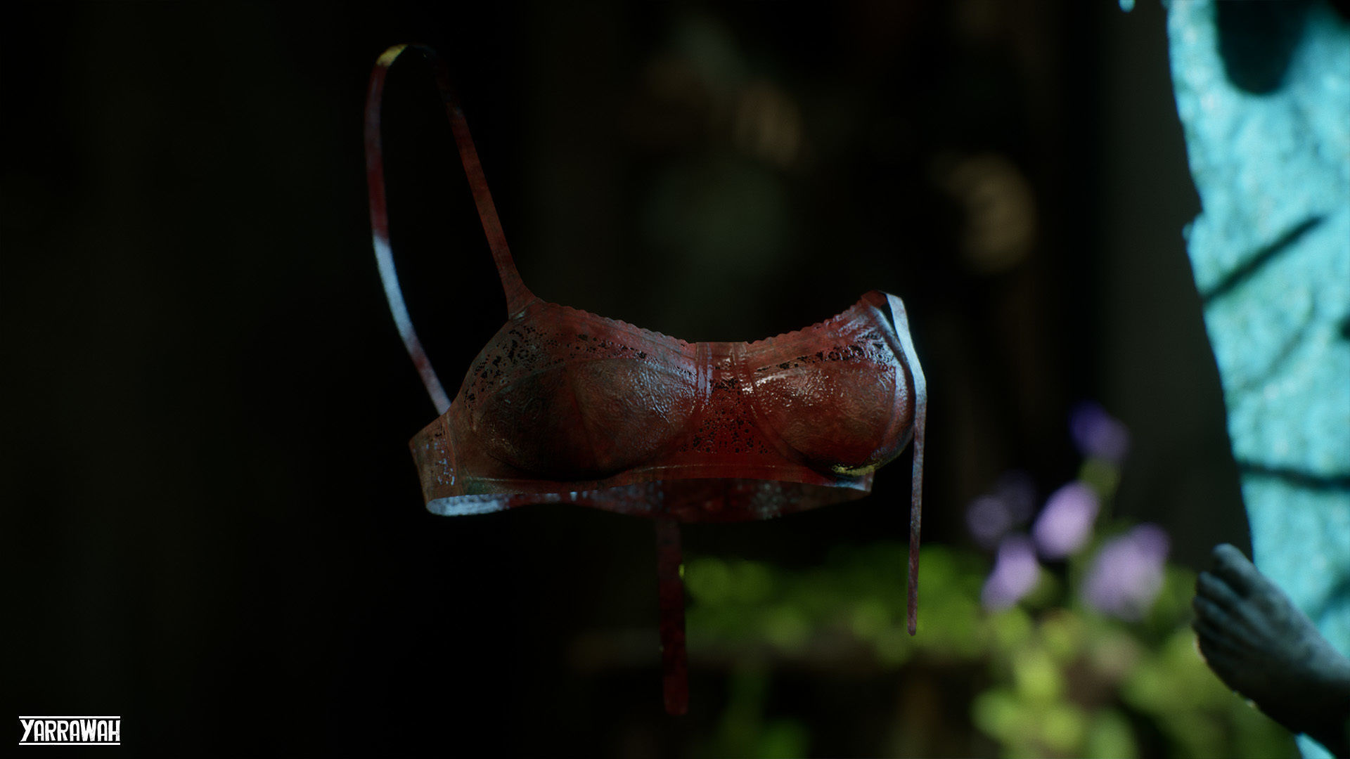 Zombie - Starved Female - Cheerleader Low-poly 3D model_11