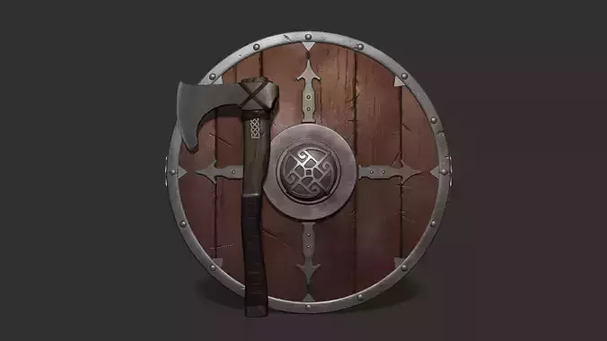 Shield and axe