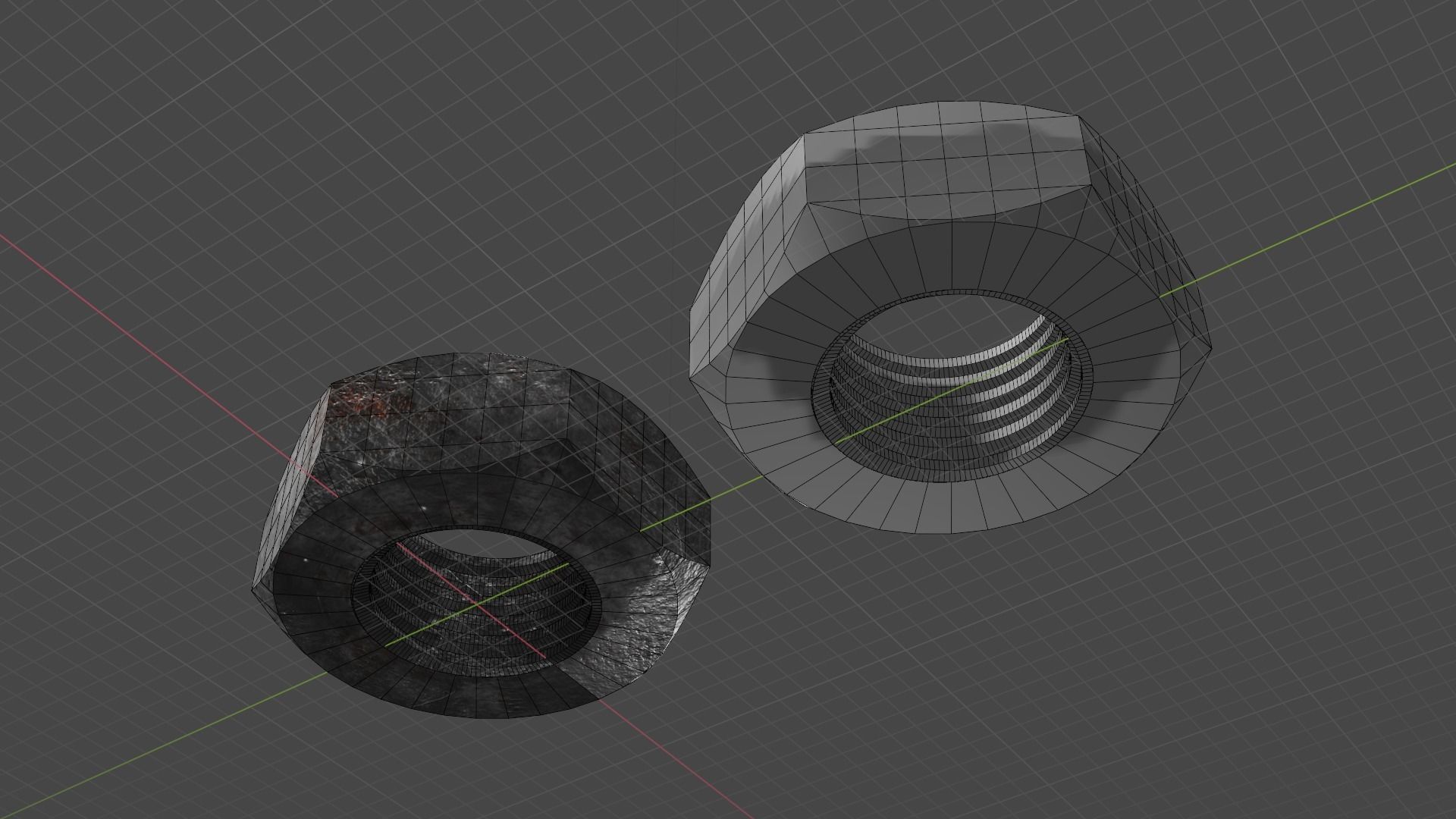 A Rusted and Clean Nuts Hardware 3D 3D model_11