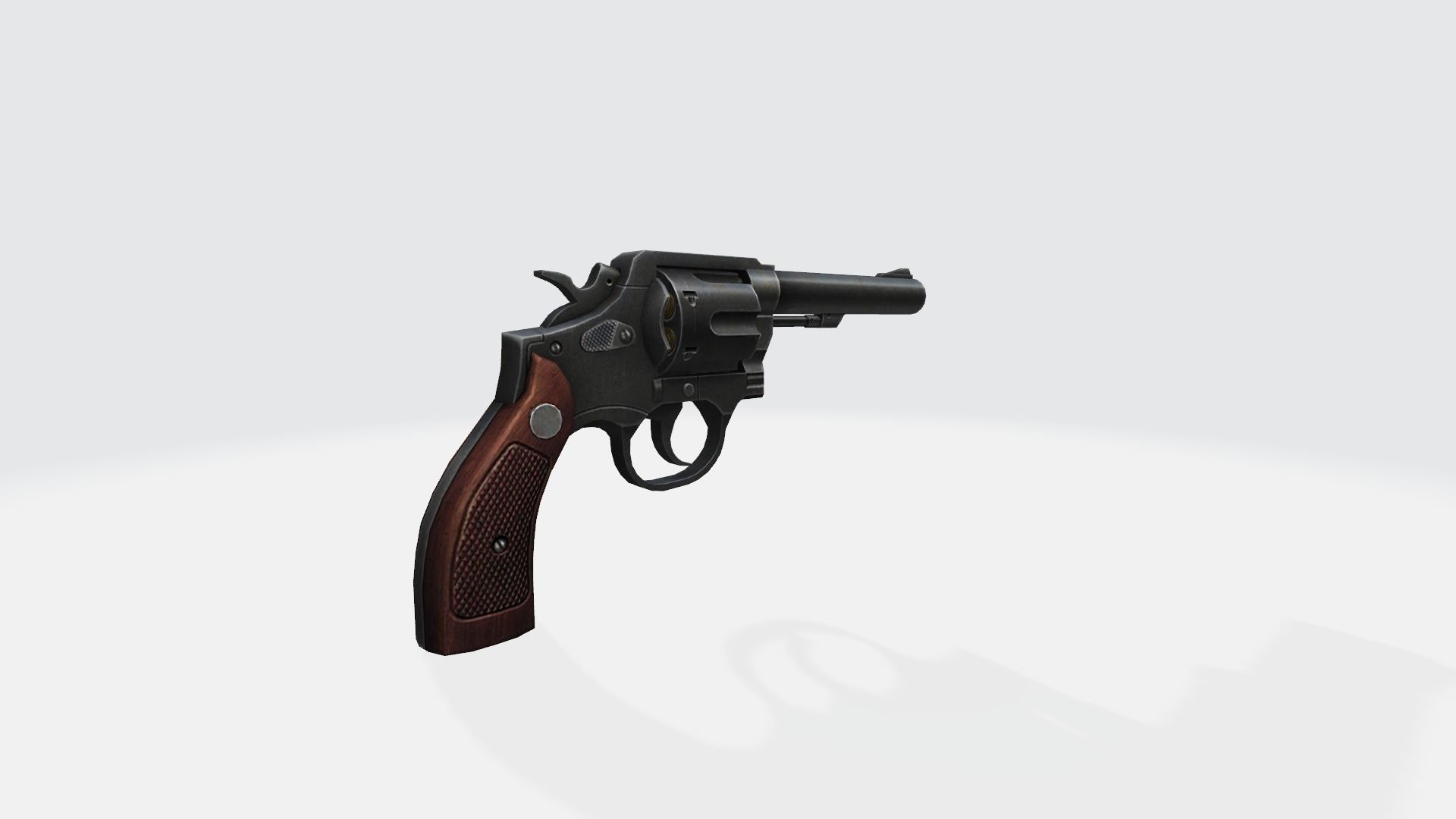 Weapon Pistol USP G18 M1873 M500 M1917 Mini Uzi Treatment Pistol 3D model_12