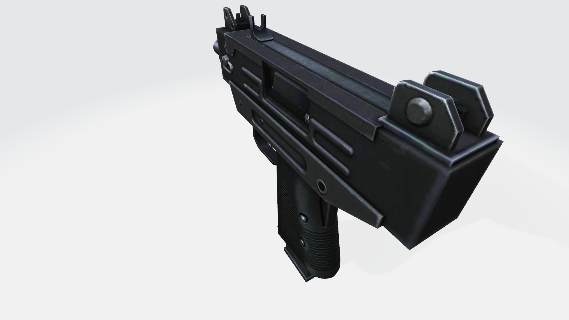 Weapon Pistol USP G18 M1873 M500 M1917 Mini Uzi Treatment Pistol 3D model_16