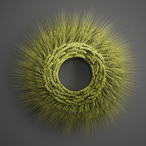 Wheat Ears Wall Wreath 218 3D model