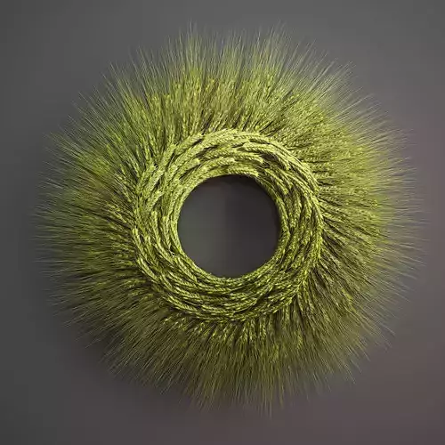 Wheat Ears Wall Wreath 218 3D model