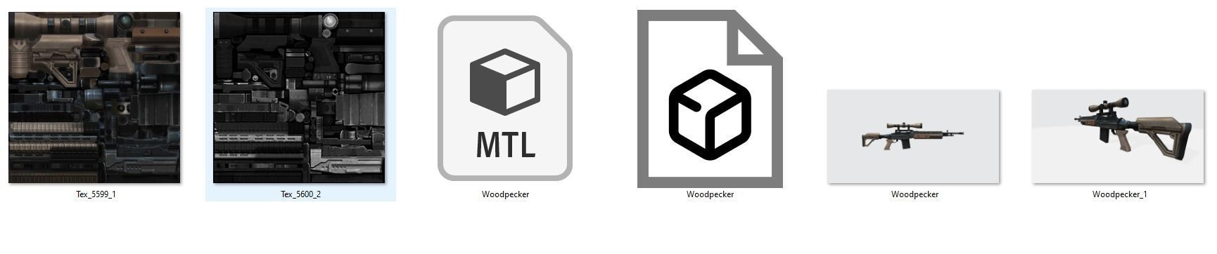 Weapon Marksman Rifle  Woodpecker AC80  SKS SVD 3D model_15