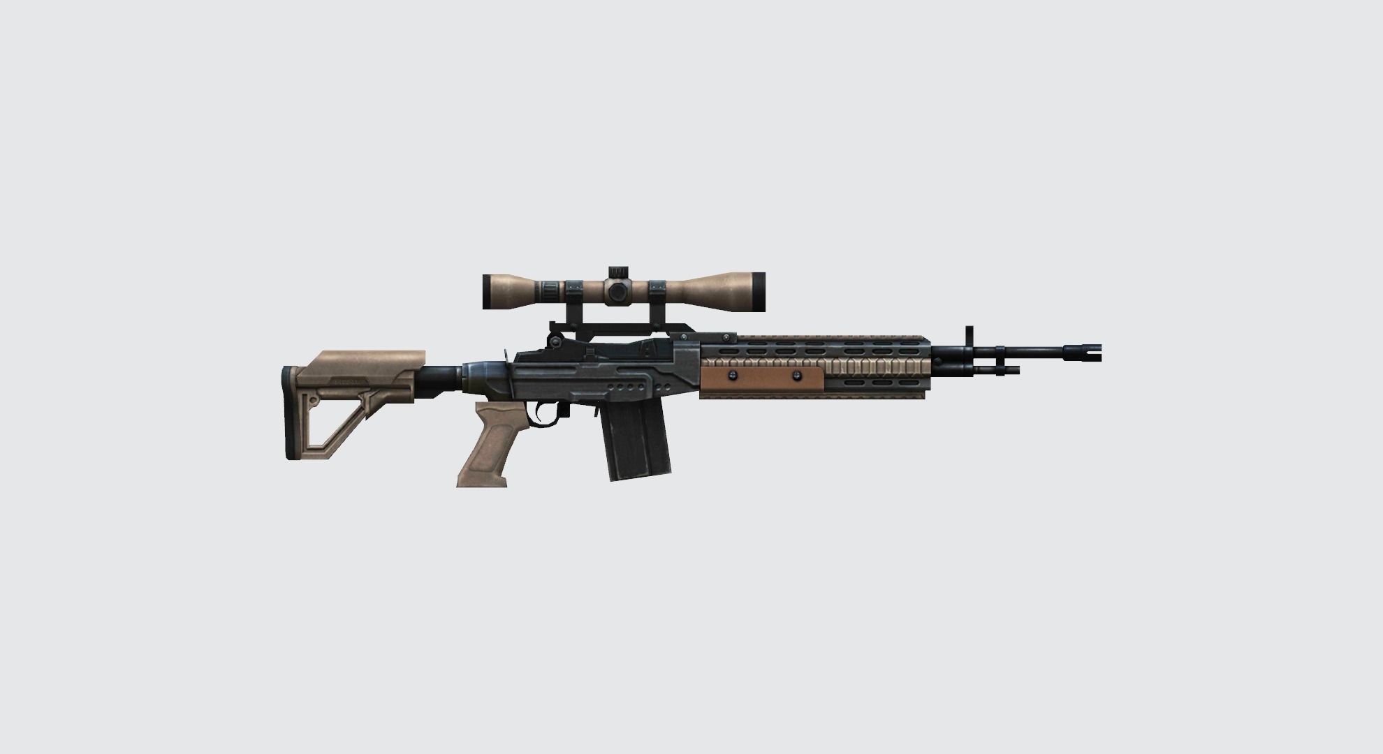 Weapon Marksman Rifle  Woodpecker AC80  SKS SVD 3D model_12