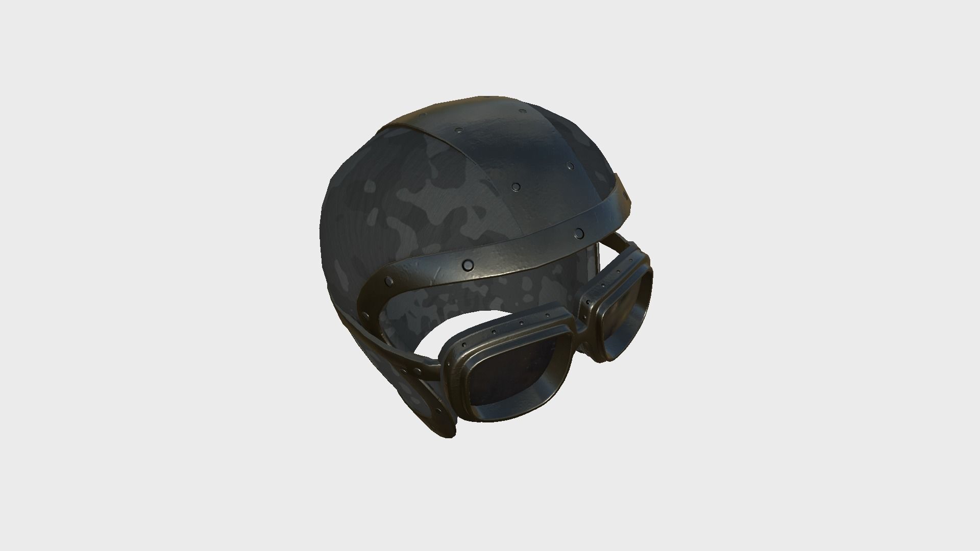 09 Biker Classic Helmet - Character Design Fashion 3D Model Collection_40