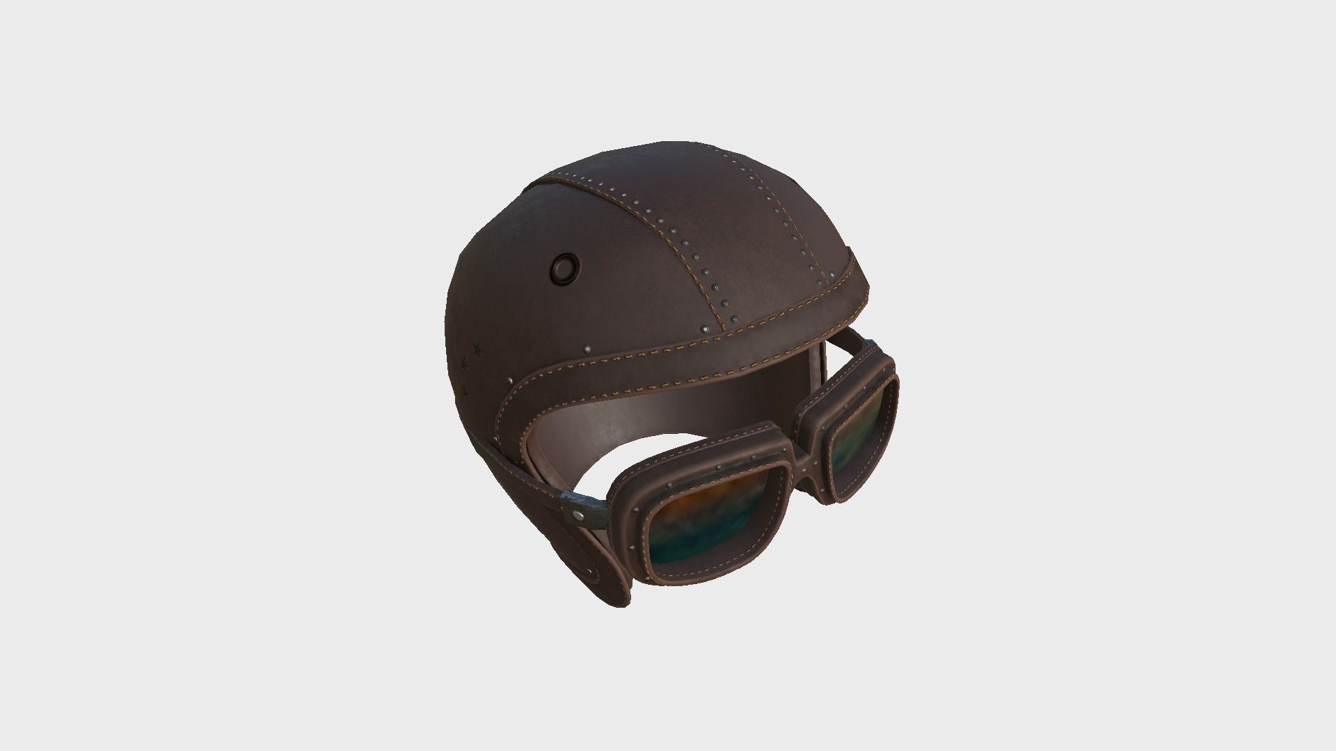 09 Biker Classic Helmet - Character Design Fashion 3D Model Collection_37