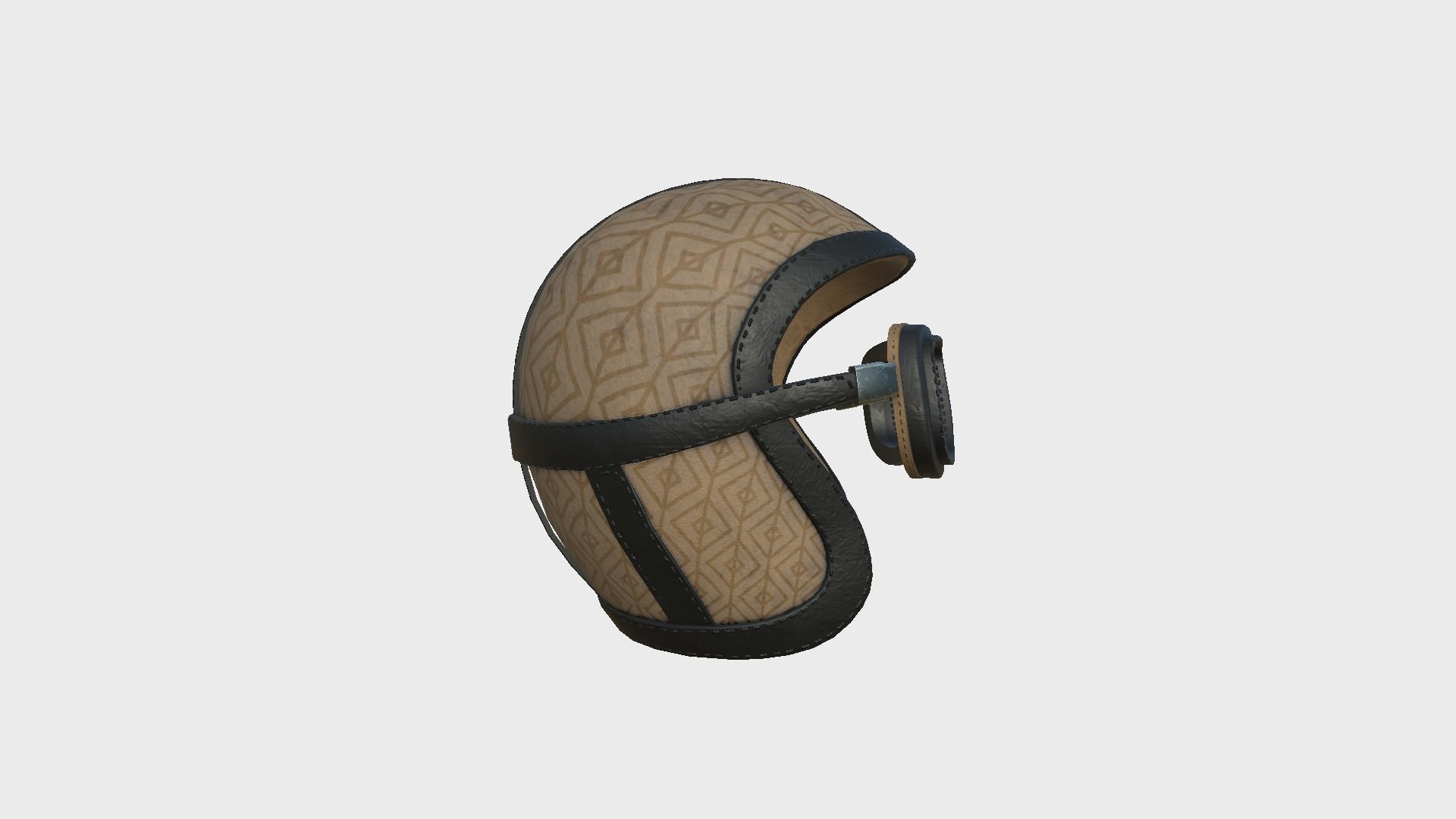 09 Biker Classic Helmet - Character Design Fashion 3D Model Collection_54