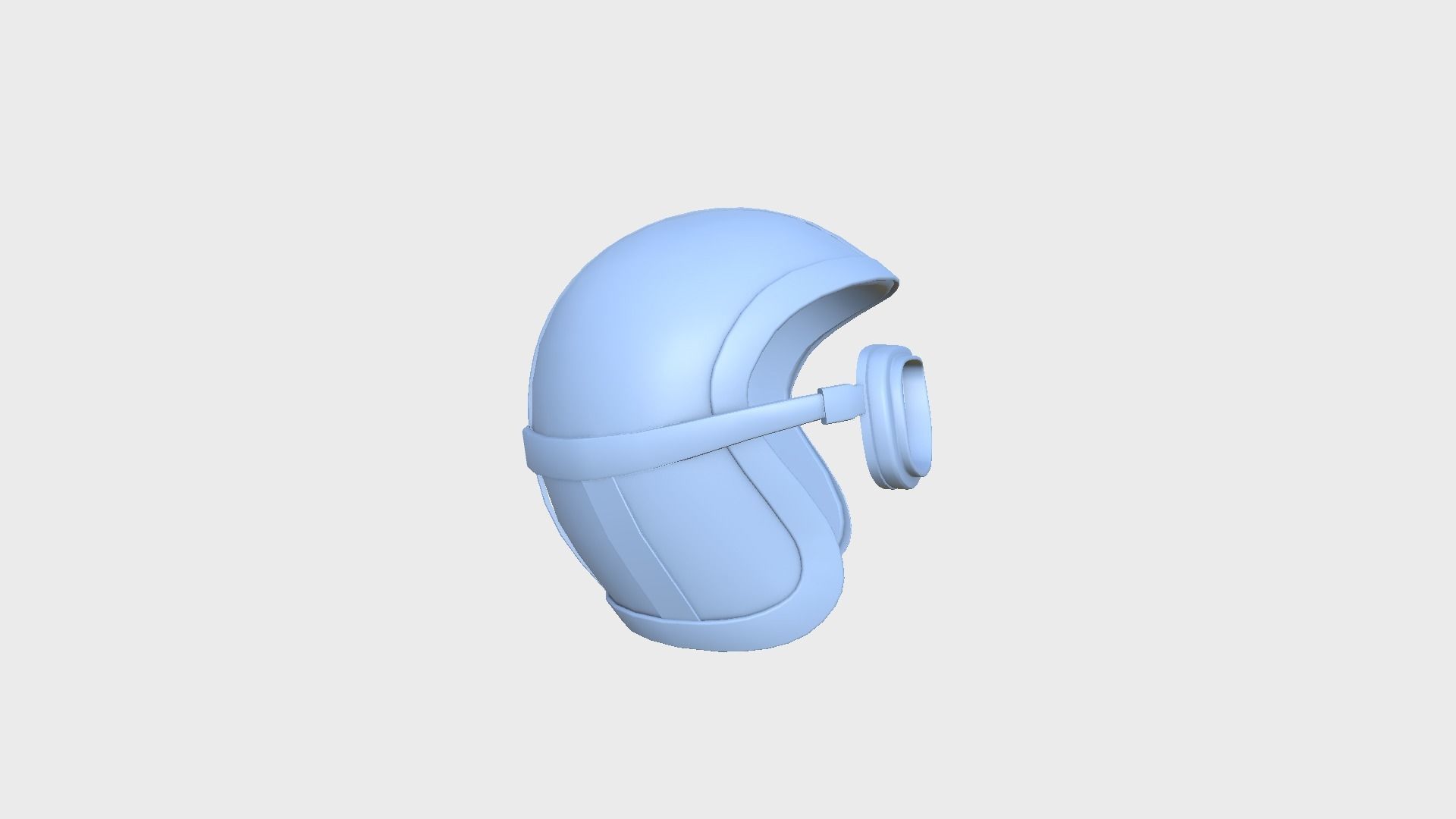 09 Biker Classic Helmet - Character Design Fashion 3D Model Collection_13