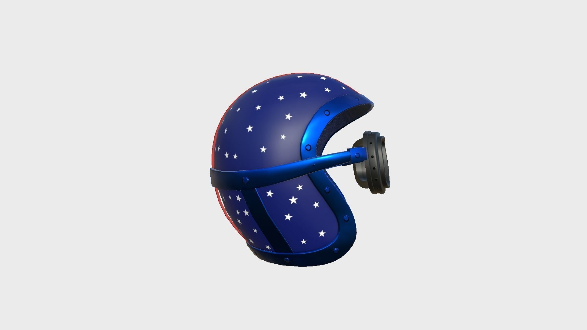 09 Biker Classic Helmet - Character Design Fashion 3D Model Collection_22
