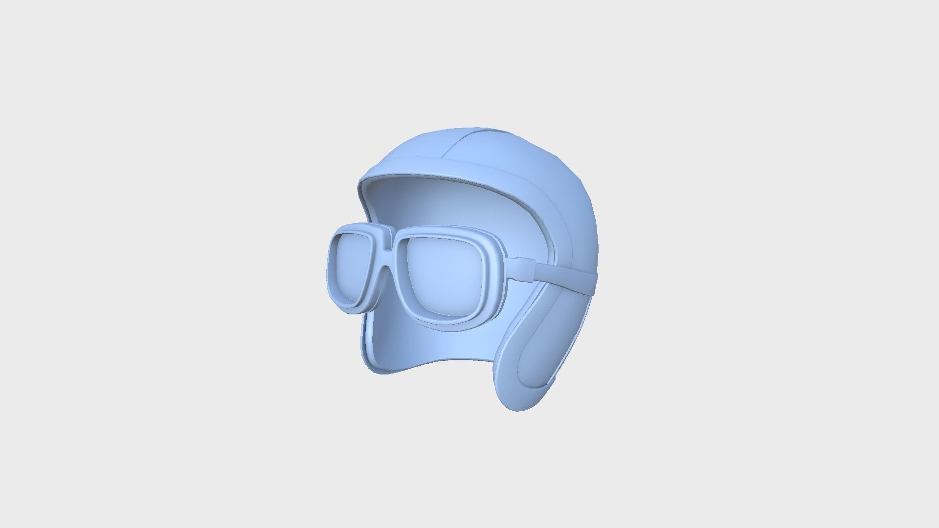 09 Biker Classic Helmet - Character Design Fashion 3D Model Collection_10