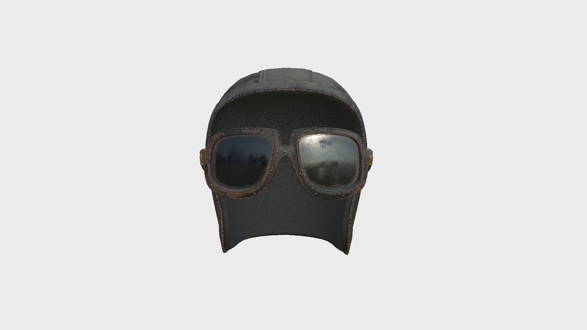 09 Biker Classic Helmet - Character Design Fashion 3D Model Collection_41