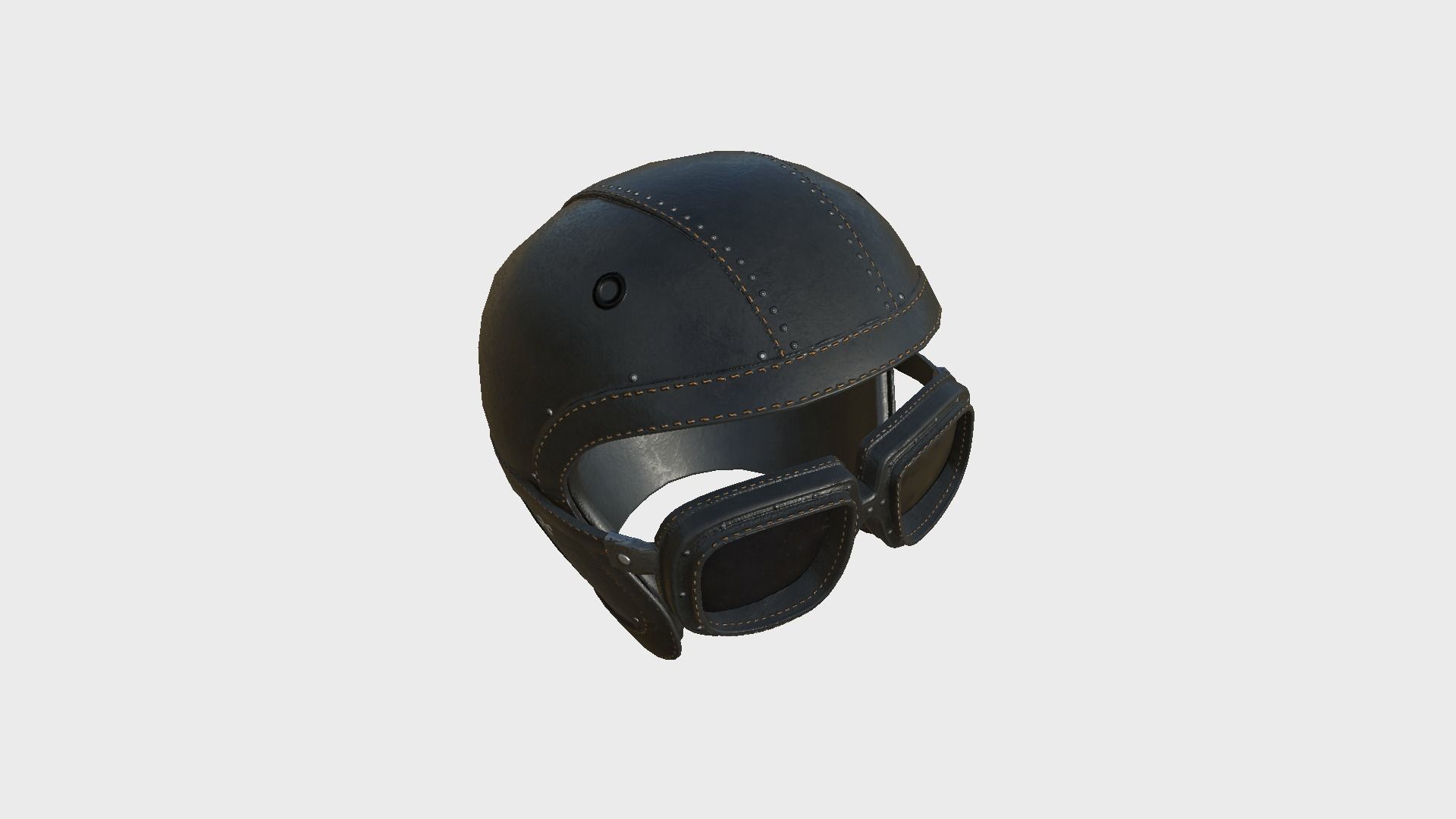 09 Biker Classic Helmet - Character Design Fashion 3D Model Collection_42