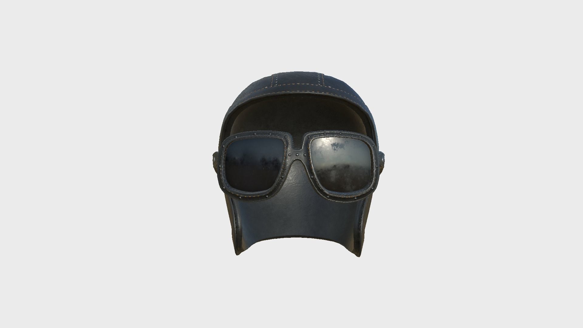 09 Biker Classic Helmet - Character Design Fashion 3D Model Collection_39