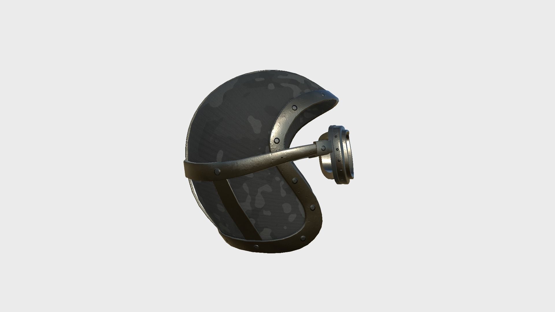 09 Biker Classic Helmet - Character Design Fashion 3D Model Collection_31