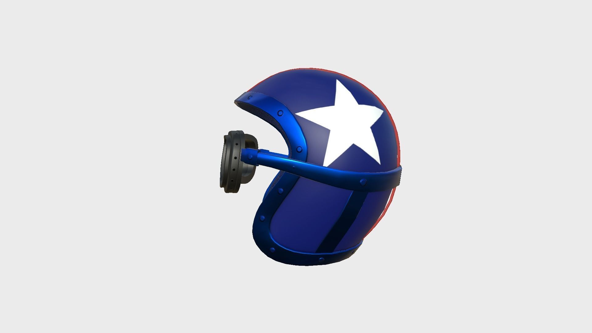 09 Biker Classic Helmet - Character Design Fashion 3D Model Collection_21