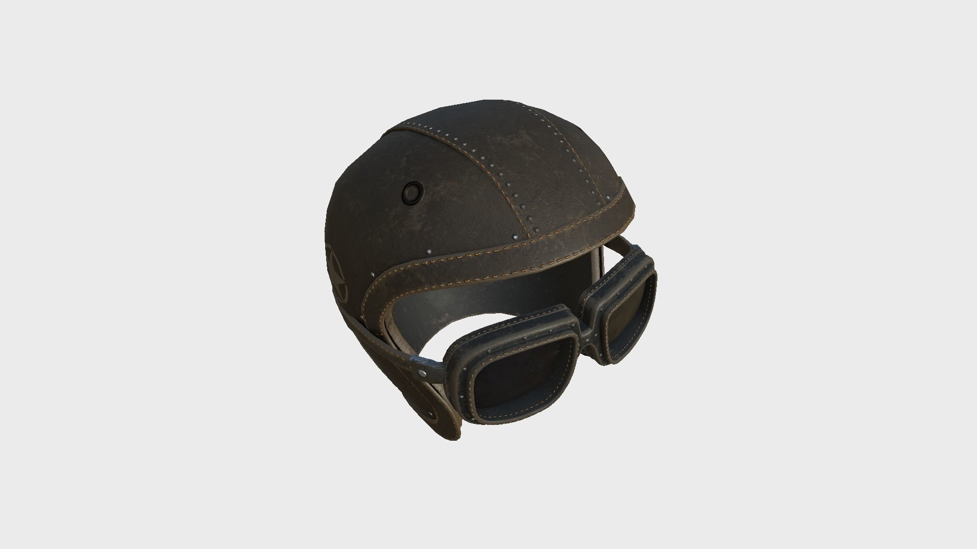 09 Biker Classic Helmet - Character Design Fashion 3D Model Collection_34