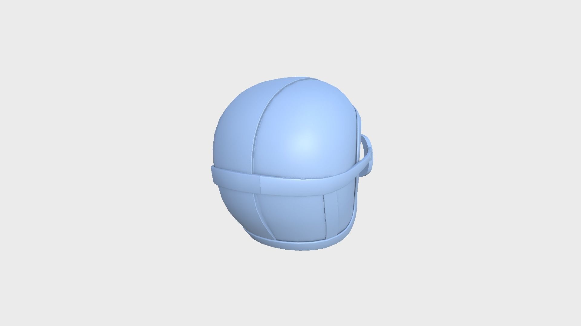 09 Biker Classic Helmet - Character Design Fashion 3D Model Collection_11