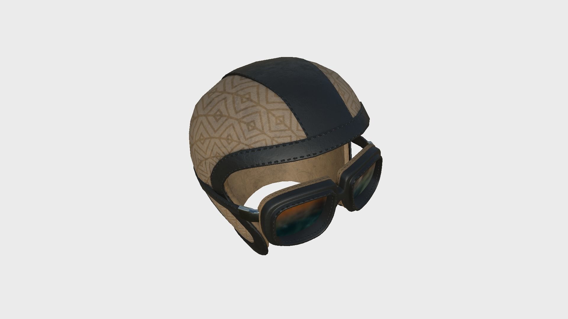 09 Biker Classic Helmet - Character Design Fashion 3D Model Collection_44