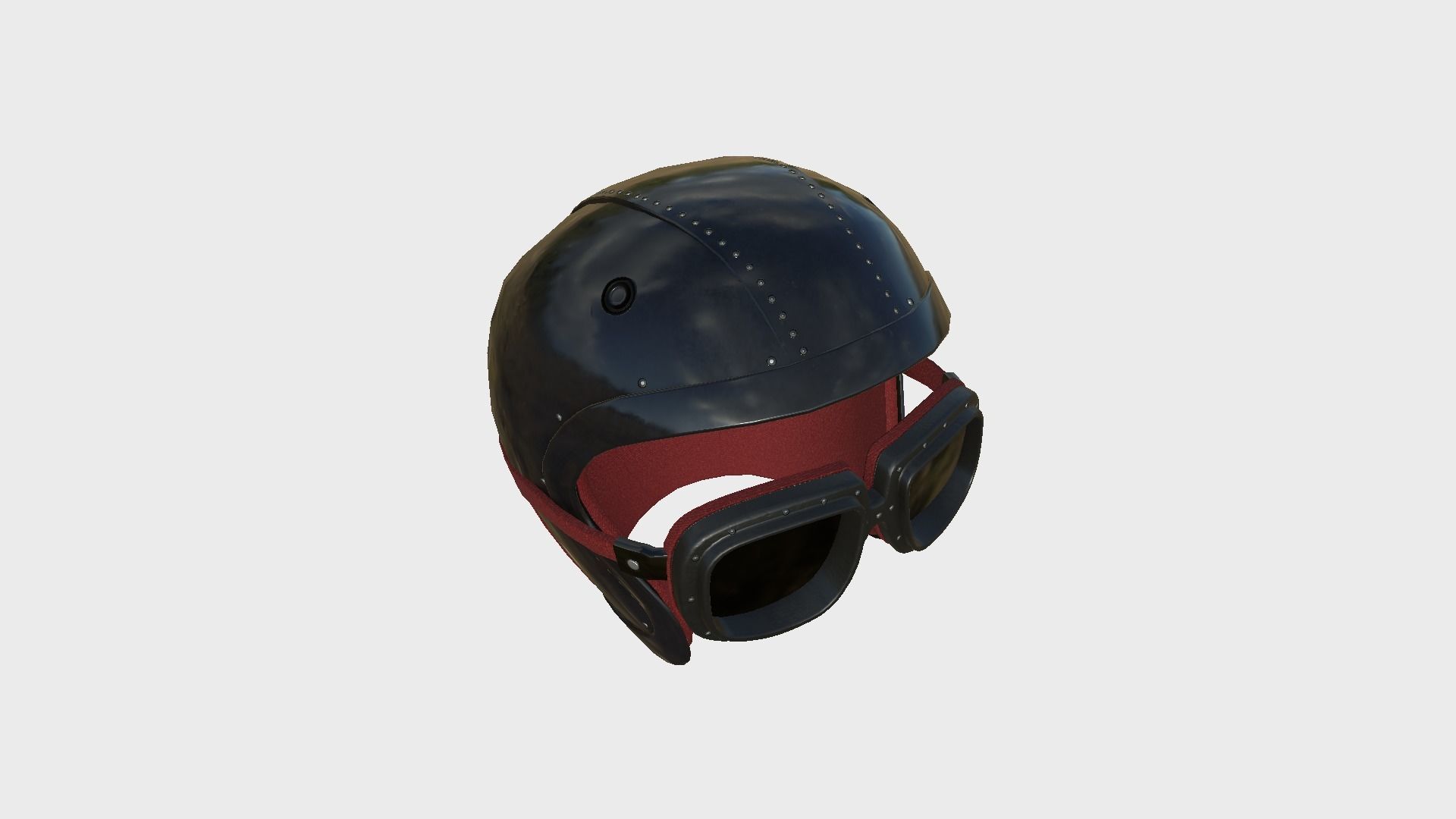 09 Biker Classic Helmet - Character Design Fashion 3D Model Collection_48