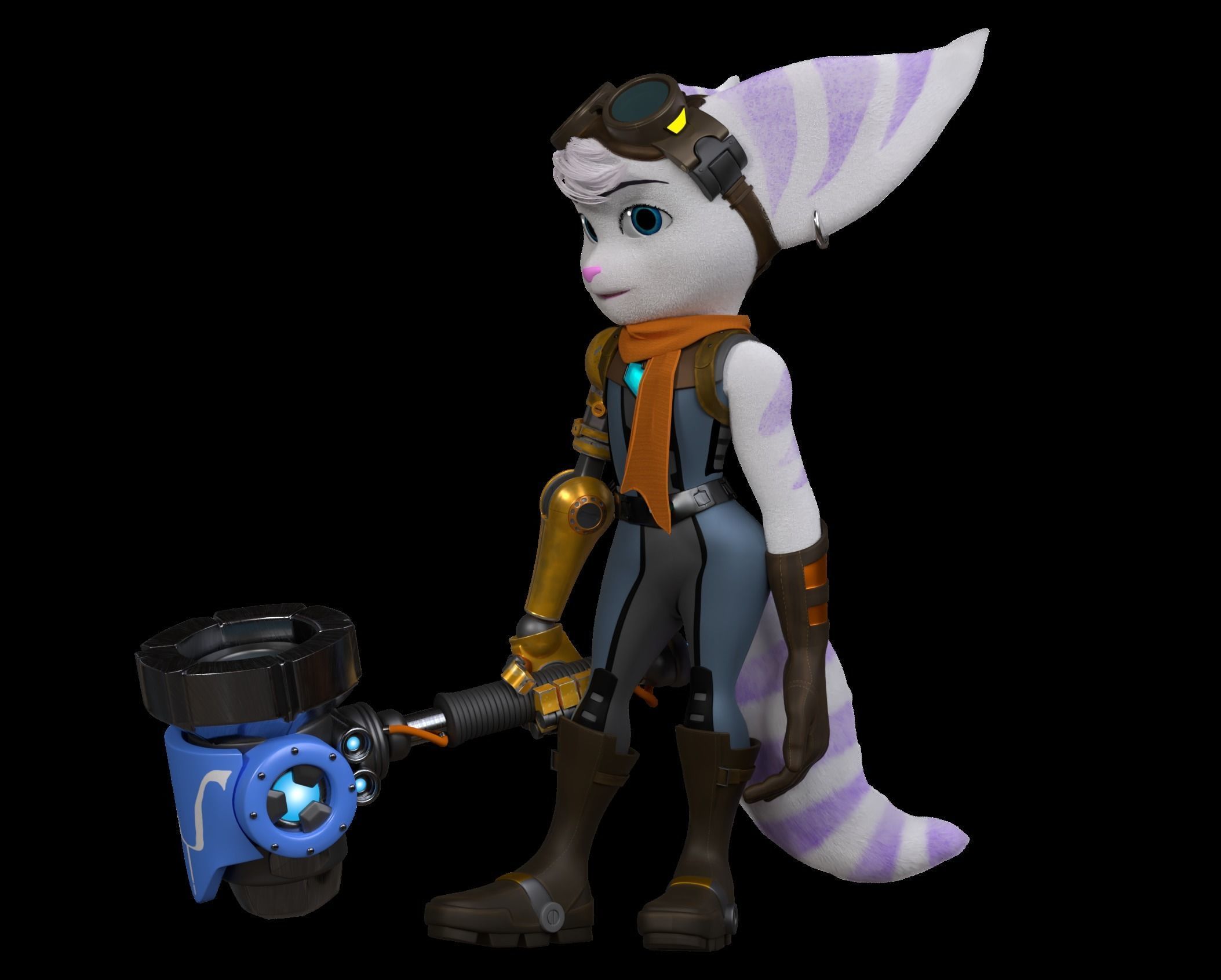 Rivet Lombax 3D model_10