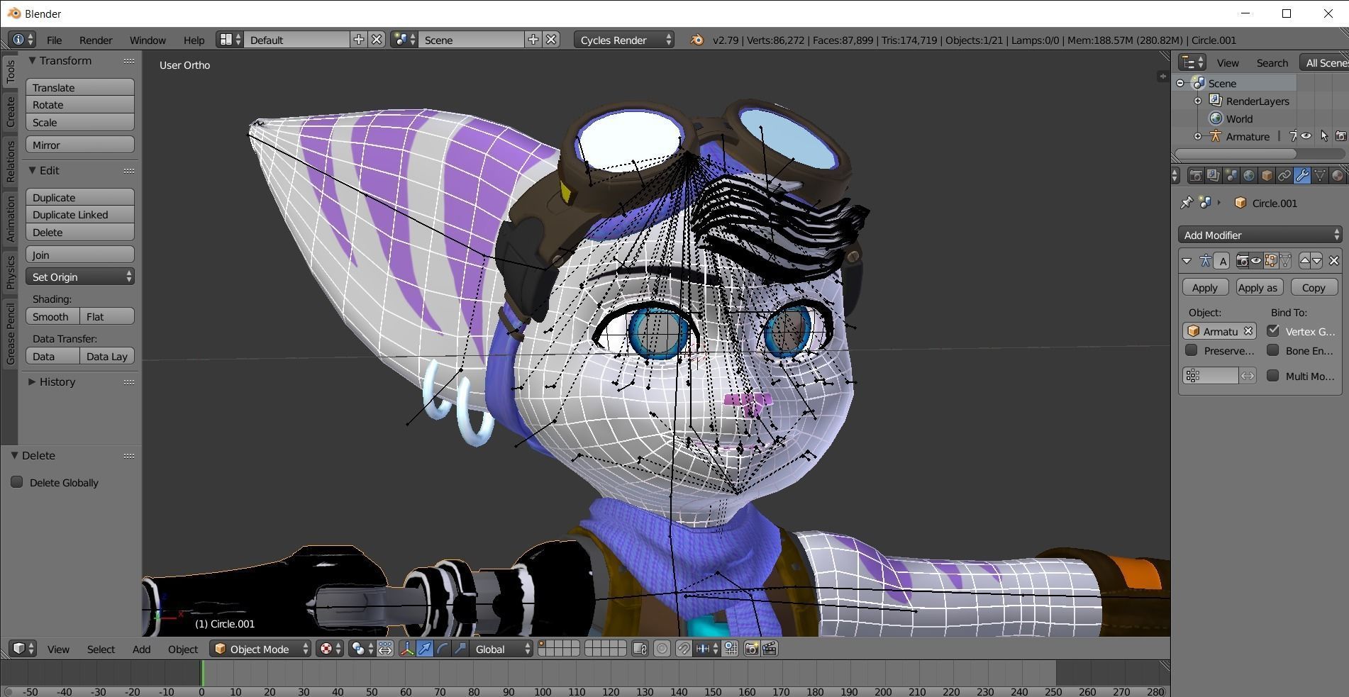 Rivet Lombax 3D model_6