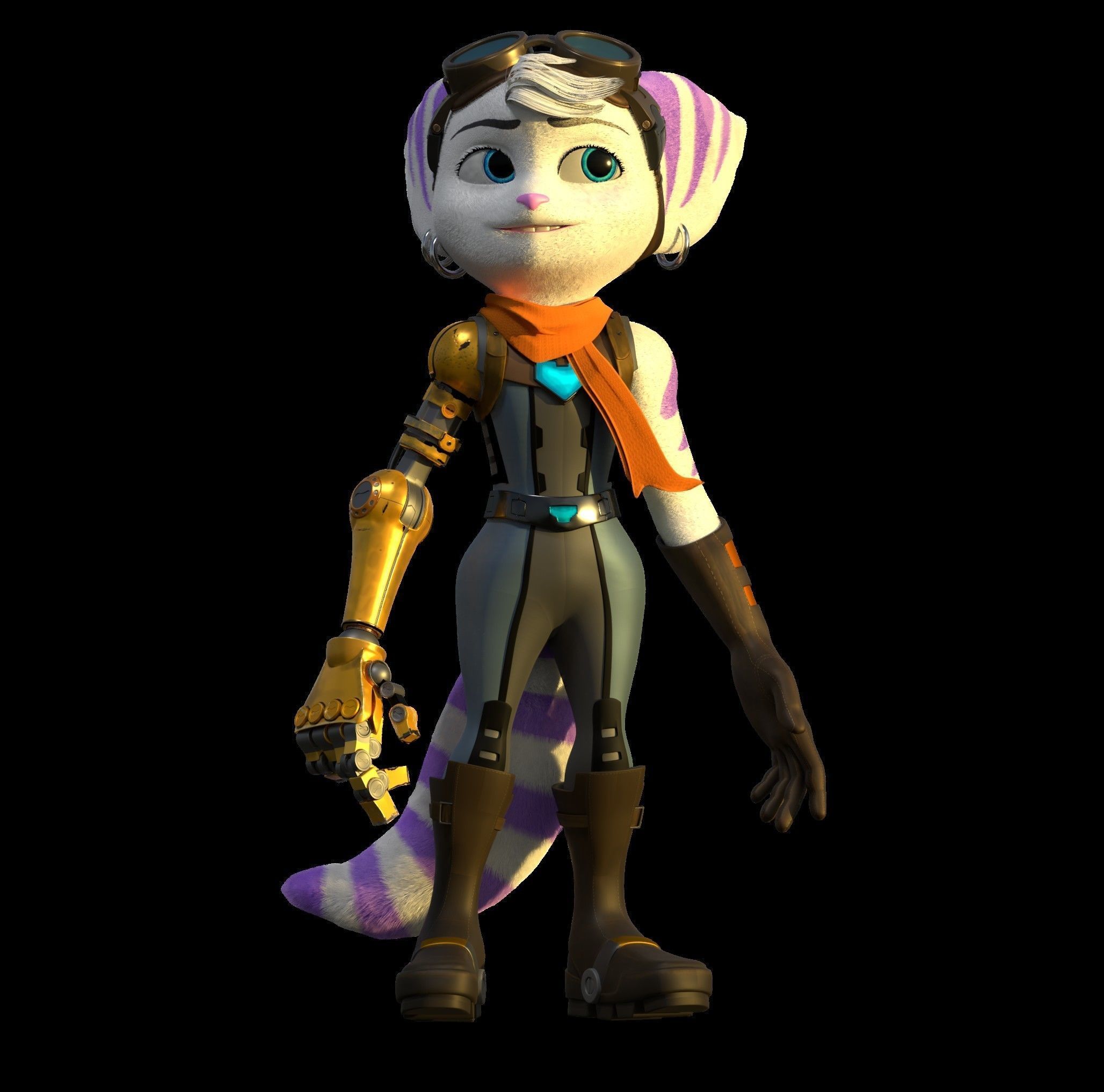 Rivet Lombax 3D model_3