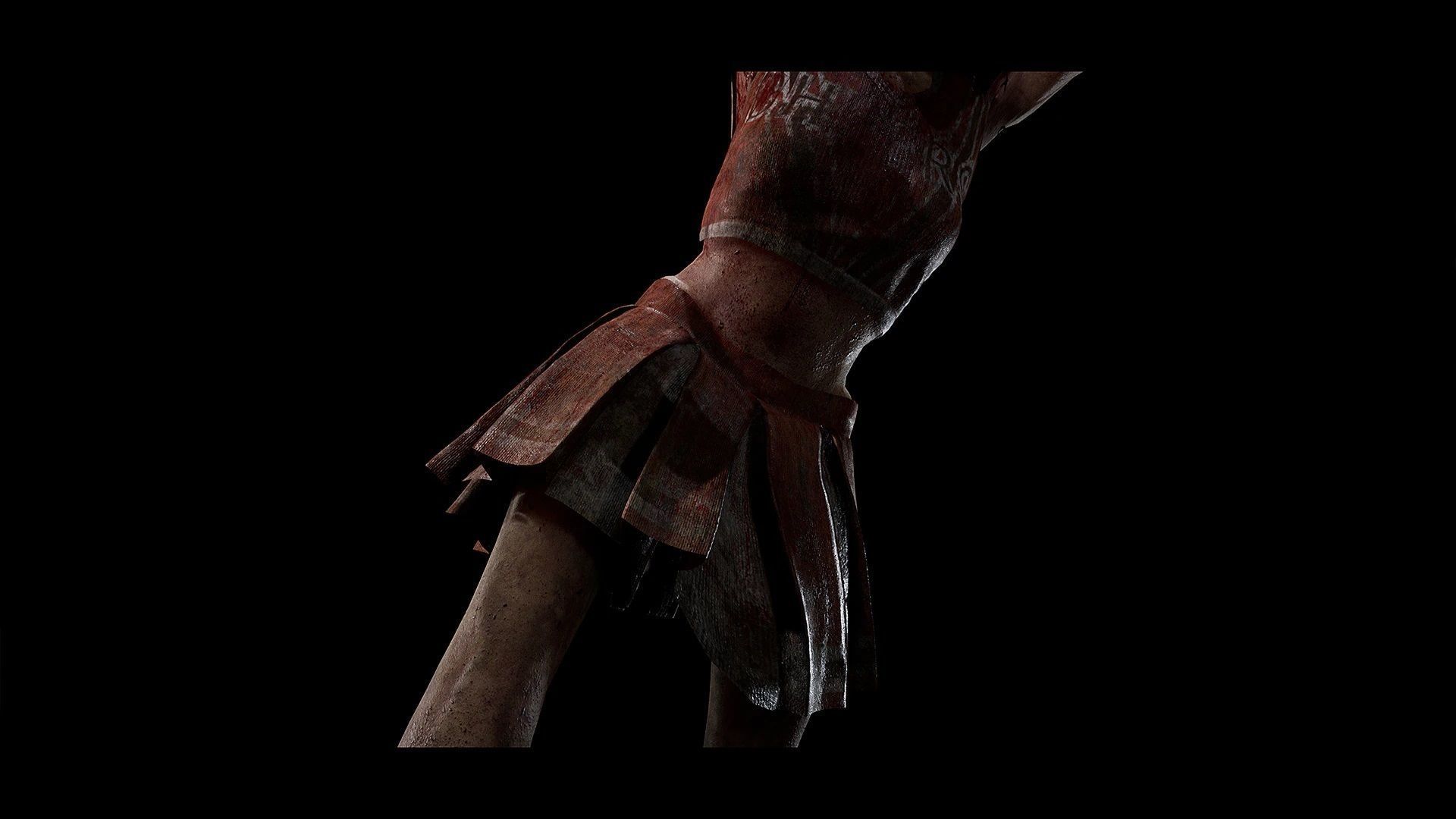 Zombies - Starved Male-Female Twin-Pack Low-poly 3D model_10