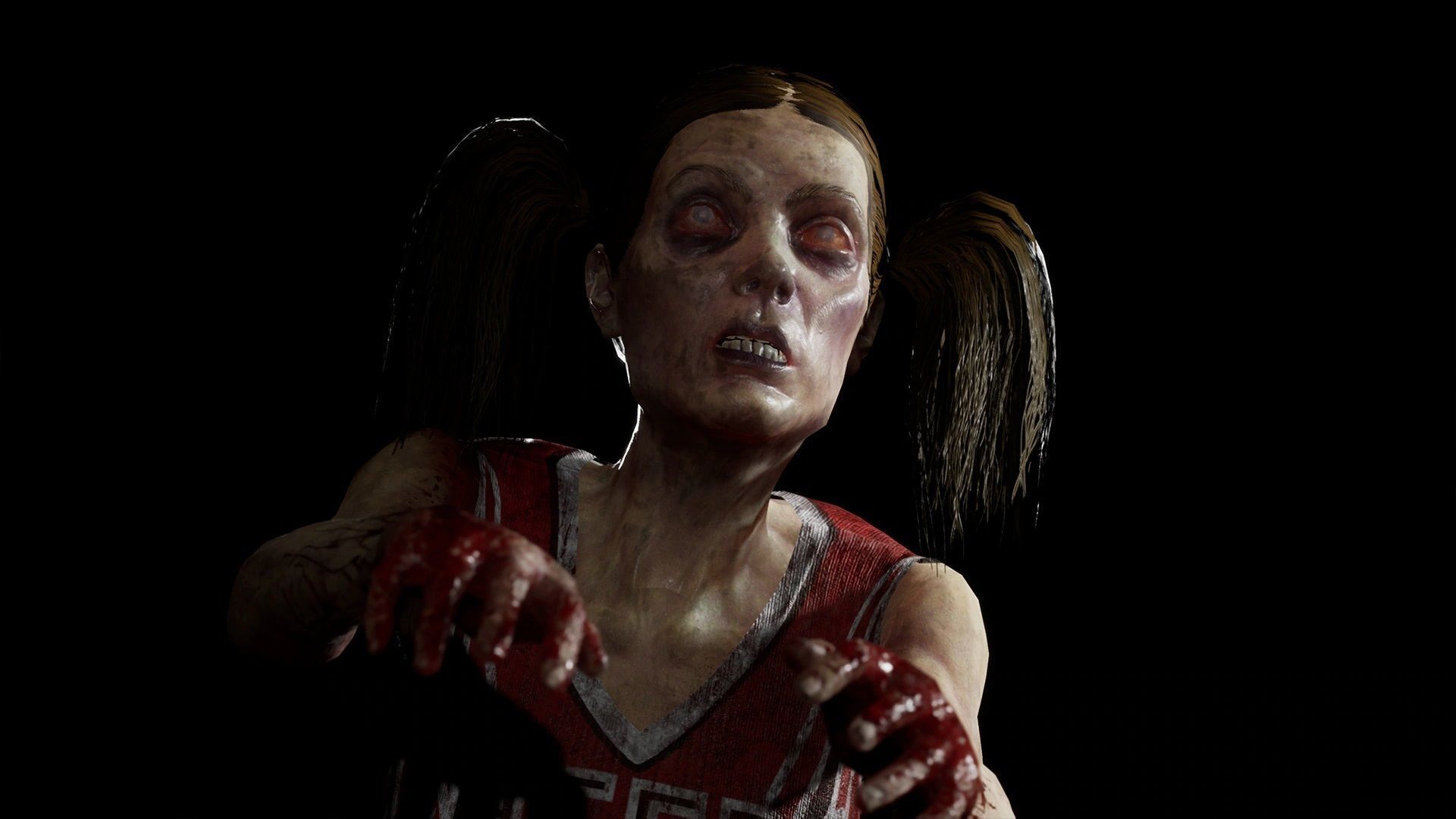 Zombies - Starved Male-Female Twin-Pack Low-poly 3D model_9