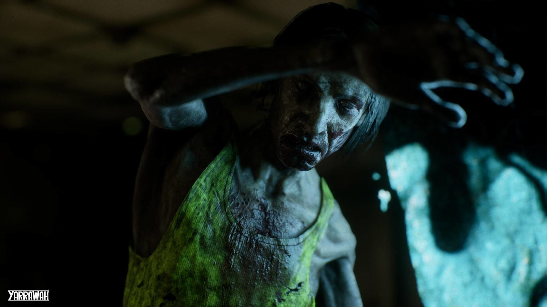 Zombies - Starved Male-Female Twin-Pack Low-poly 3D model_3