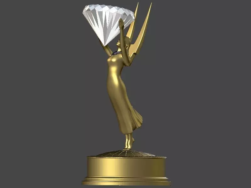 Award trofiy design 3D print model_0