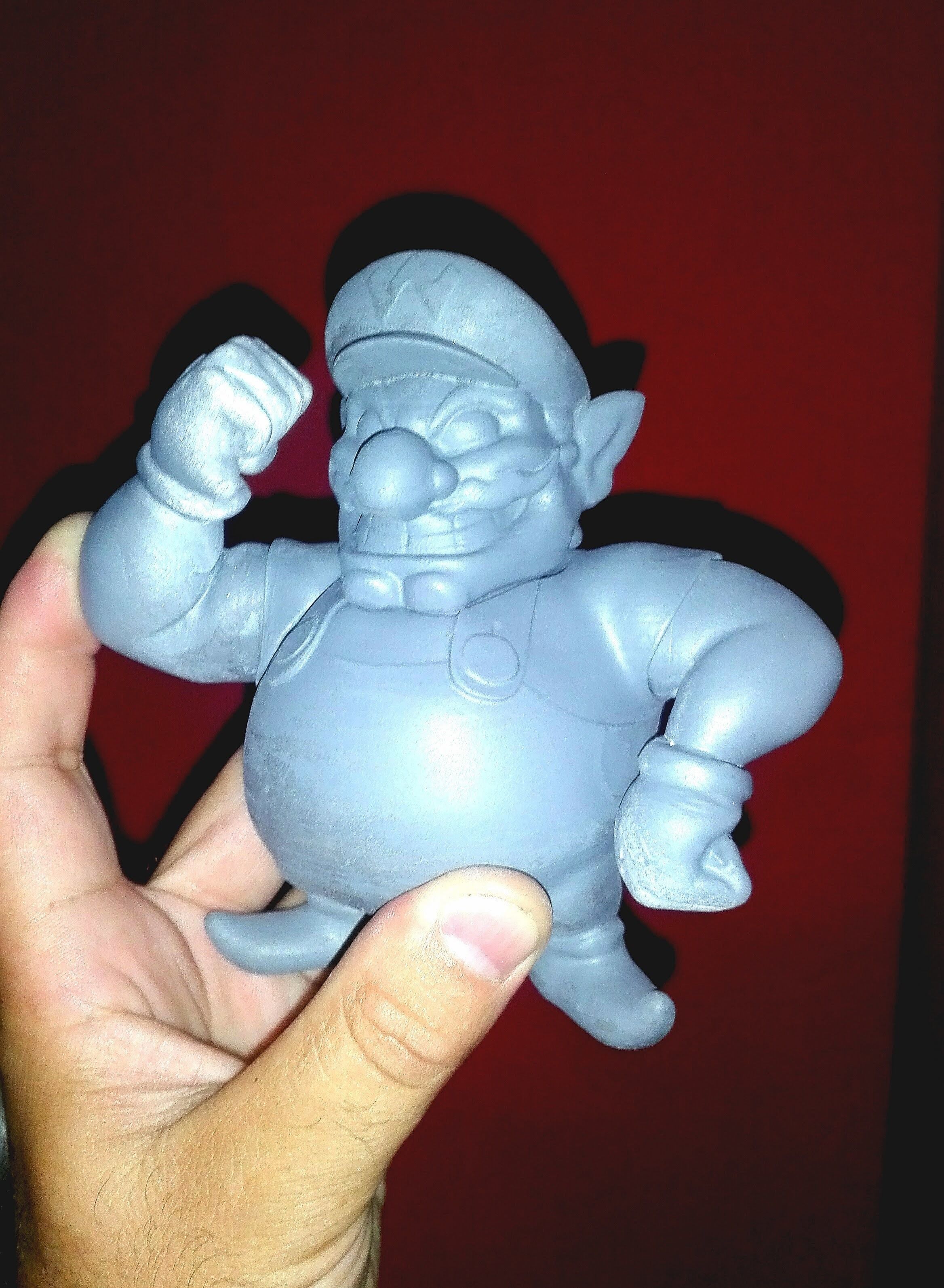 Wario super mario bros  3D print model_9
