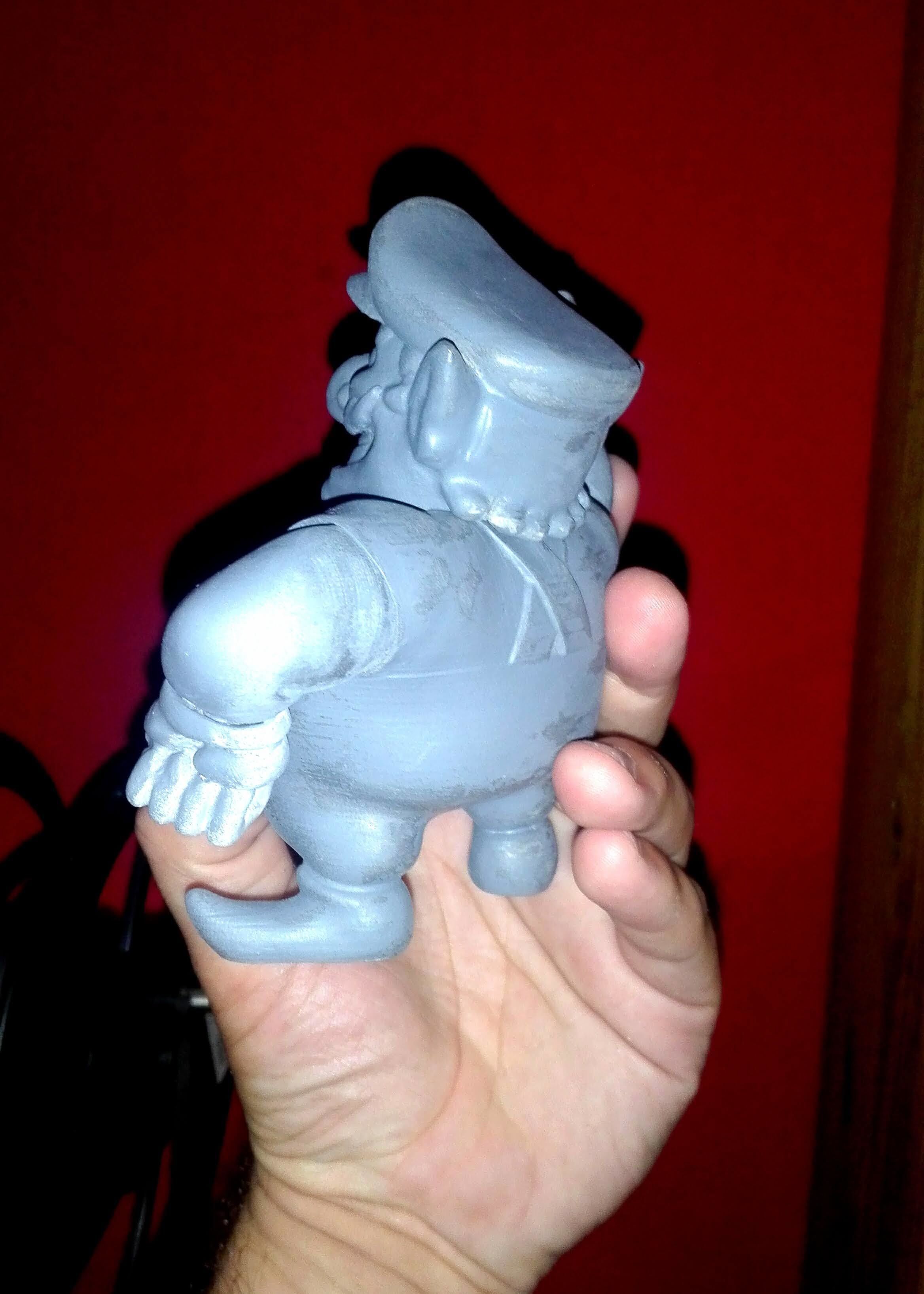 Wario super mario bros  3D print model_8