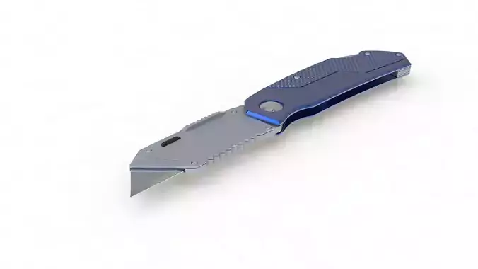 Utility Knife Rigged 3D model