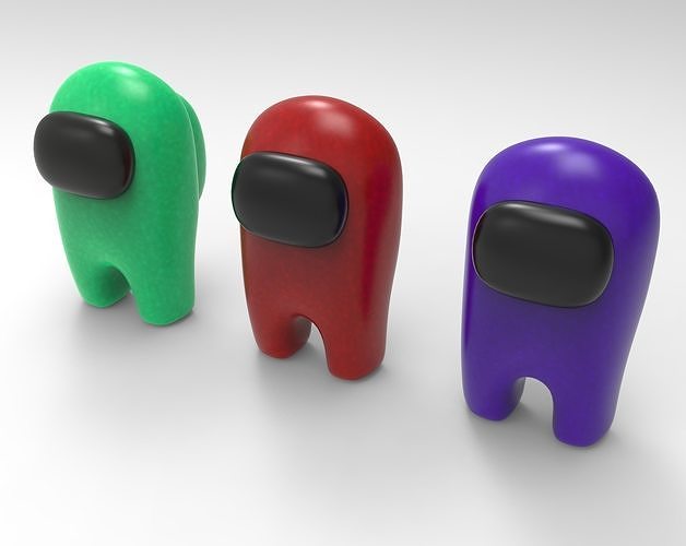 Amoung US Character Low-poly 3D model
