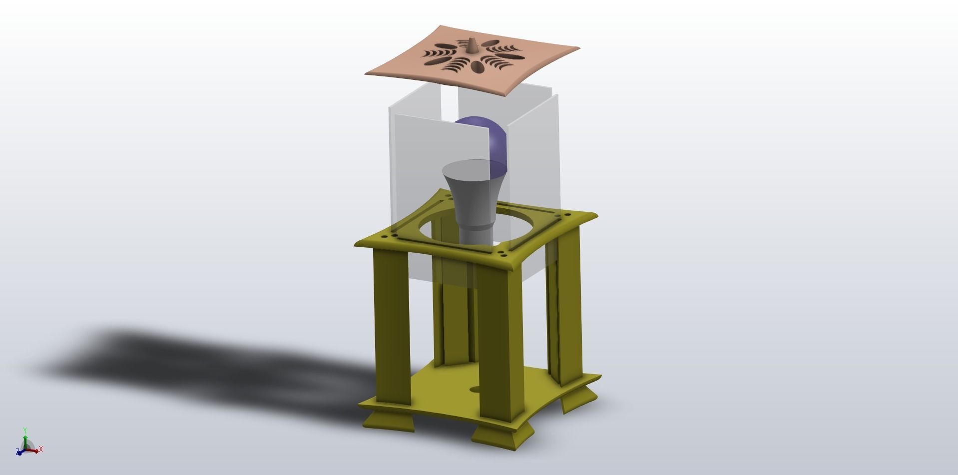 Litho Lamp 3D print model_3