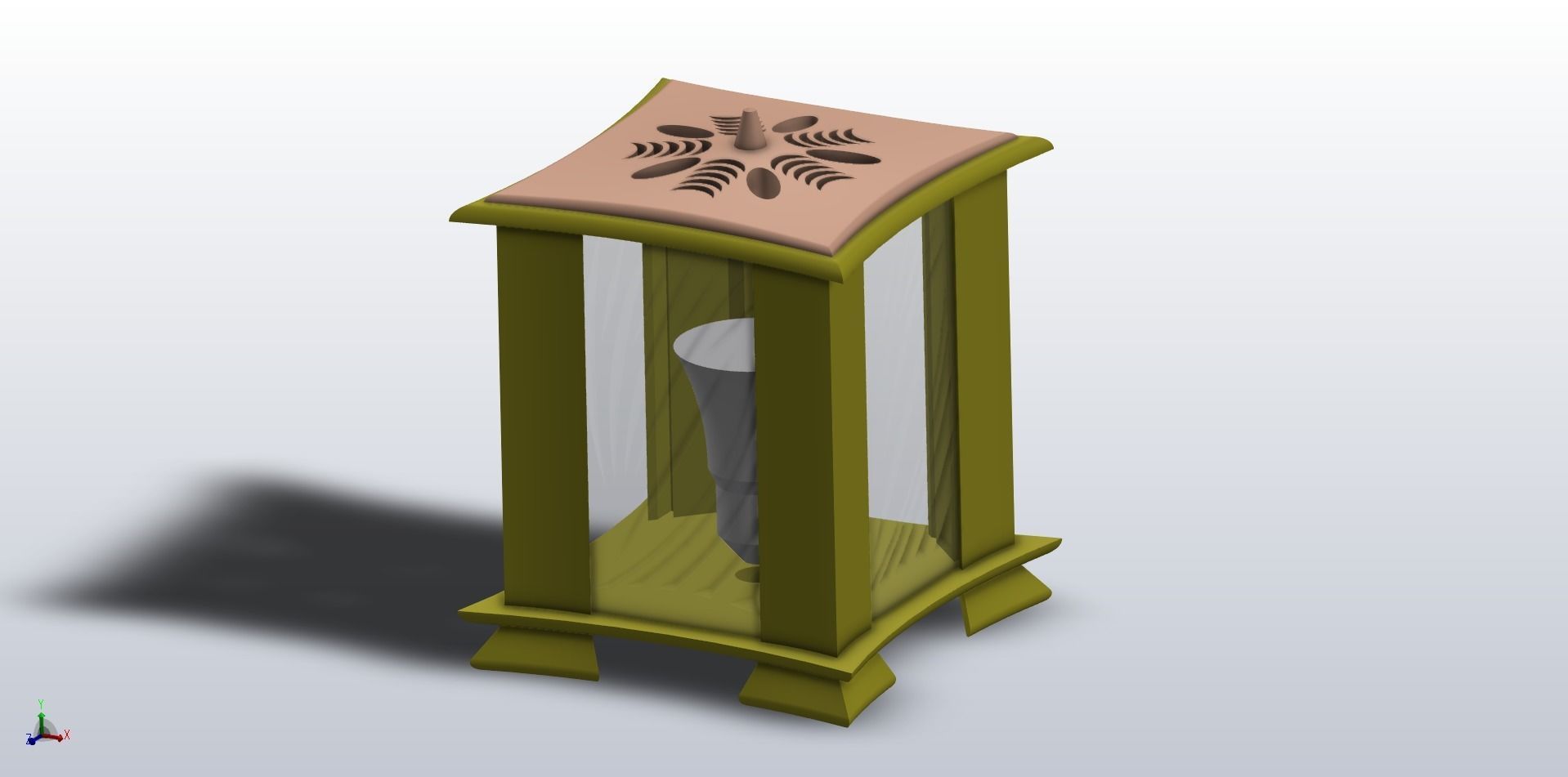 Litho Lamp 3D print model_1