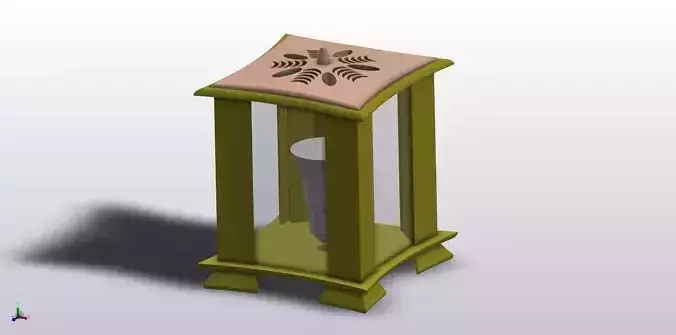 Litho Lamp 3D print model
