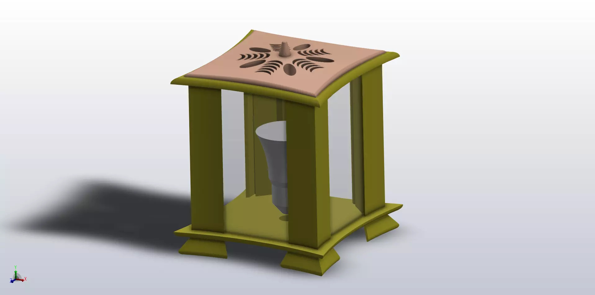 Litho Lamp 3D print model_0