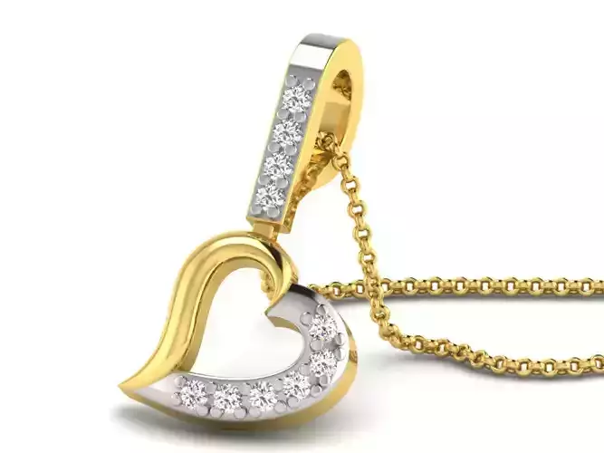 Women pendant 3dm render detail