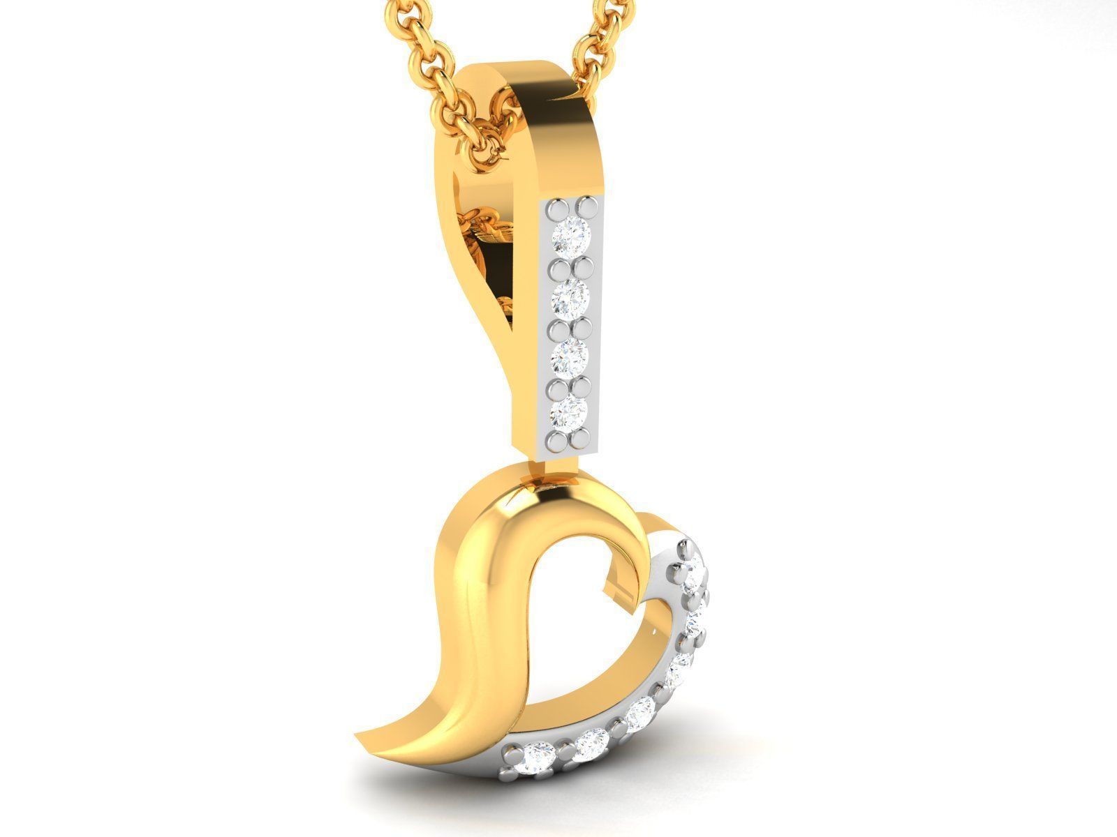 Women pendant 3dm render detail 3D print model_1