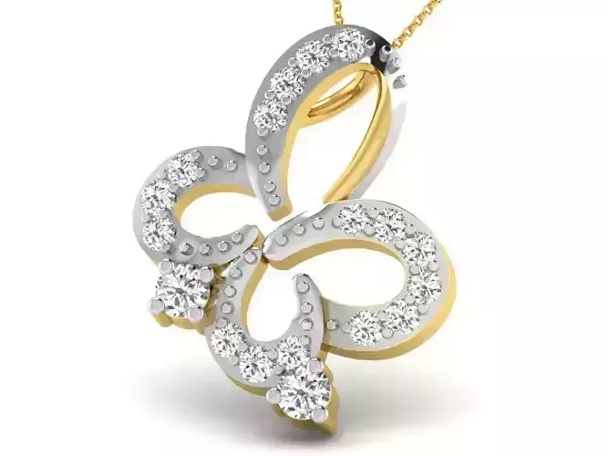 Women pendant 3dm render detail