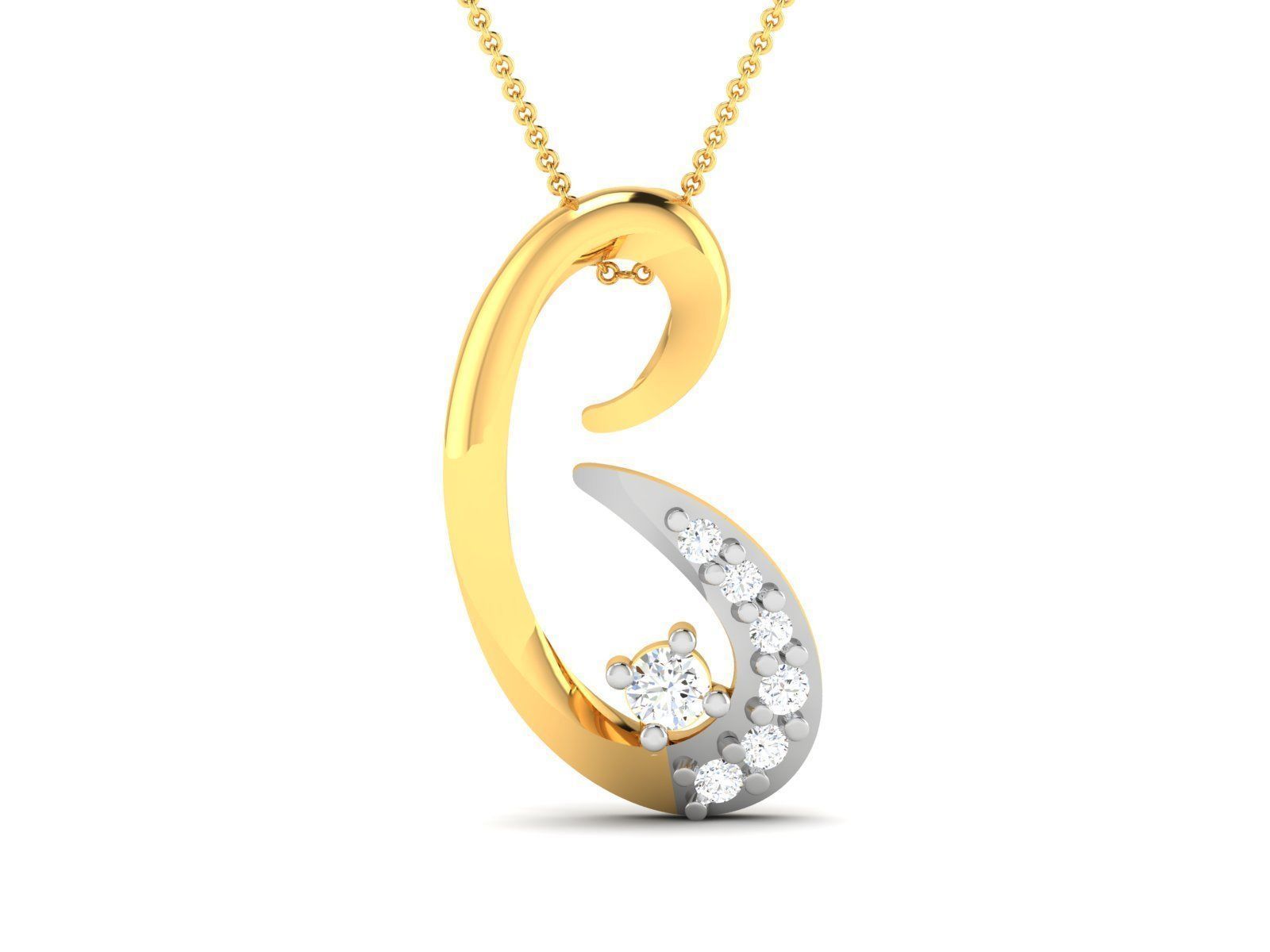 Women pendant 3dm render detail 3D print model_2