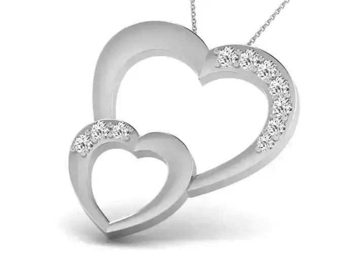 Women pendant 3dm render detail