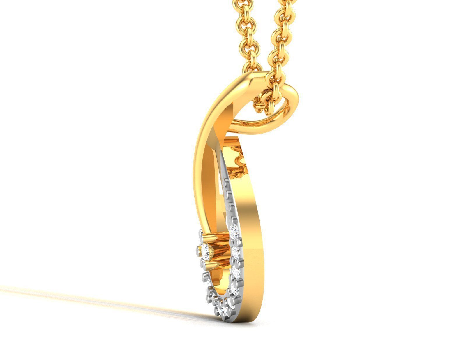 Women pendant 3dm render detail 3D print model_3