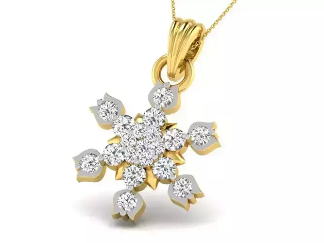 Women pendant 3dm render detail